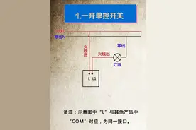 控制开关接线示意图图片