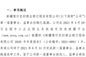 “地处边远贫困地区，人才匮乏”！这家银行延期换届董事会、监事会图片