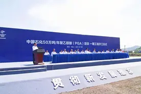 中国石化贵州50万吨/年PGA项目一期工程开工图片