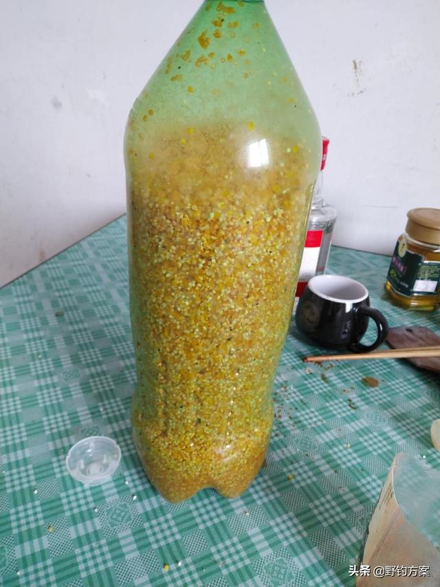 自己做的窝料诱鱼效果不错，野外钓鱼时总能比别人钓的多