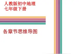 人教版七年级地理下册各章节知识点思维导图图片