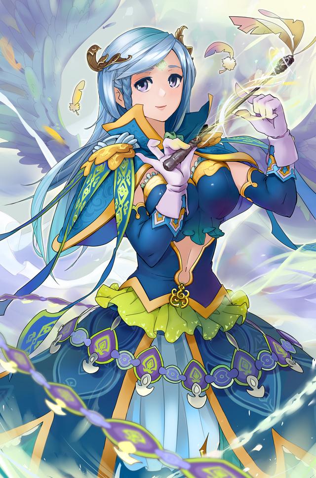 唯美国漫风格《三国罗曼史》游戏卡牌高清原画 女性版三国人物欣赏