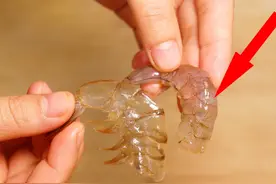 才知道，原来剥虾仁这么简单，教你这一招，虾壳1秒1个完整脱落！