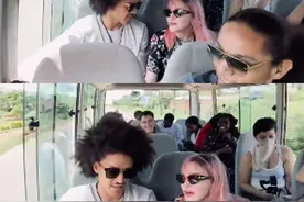 62岁麦当娜带娃回非洲，26岁舞者男友相伴，大姐大仍爱吸手指图片