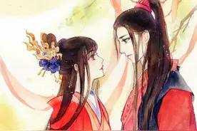 二次元古风情侣系列精美插画图集！所谓伊人，在水一方图片