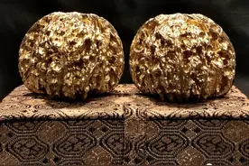 IKKI：文玩系列•核桃-四座楼狮子头•青（紫）铜实心精抛图片