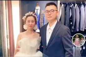田静穿婚纱和姚威拍全家福，温馨又浪漫，这才是夫妻该有的样子图片