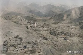 山西忻州五台山，民国初期拍摄的五台山寺院图片