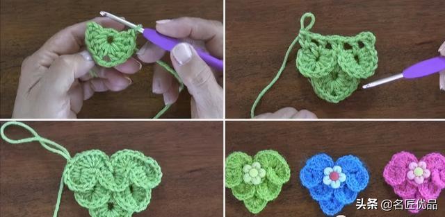 温暖毛线钩鱼鳞的方法