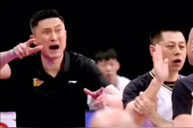 广东1分险胜首钢，粤媒女主持兴奋“说错话”，搭档临危不乱图片