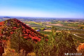 周末打卡顺义的免费景点五彩浅山，红叶很美，游人可真心是很多呀图片
