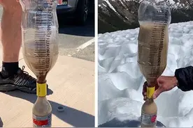 科学家居然在山顶做起了“沸腾可乐”的实验图片