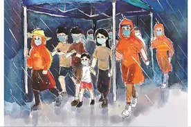 一幅幅手绘漫画，致敬硬核而暖心的龙华战疫人图片