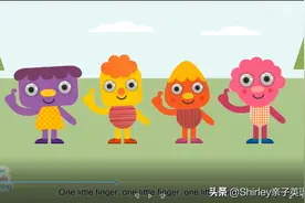 每天学一首英文儿歌“One little finger”图片