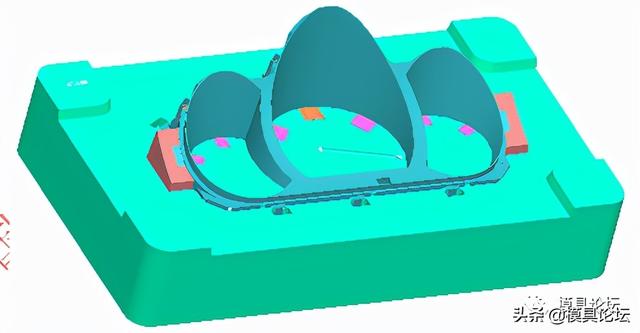 仪表窗面板注塑模具设计+3d