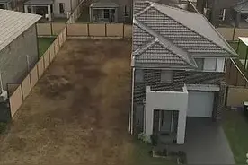 悉尼亚裔男子花70万买地建房，看到房子时竟然只有一半！太丑了图片