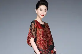 2020大码印花妈妈装如何穿？复古优雅的中国风，凸显女人魅力气质图片