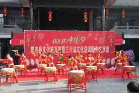 肥西三河：多形式喜迎新年图片