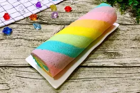 零失败的彩虹蛋糕，柔软香甜细腻，燃起你的少女心图片