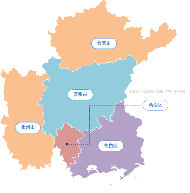 广东21个地级市行政区划图（2021）