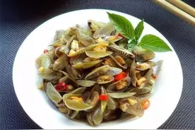 舌尖上的潮汕噢美食之金不换炒薄壳图片