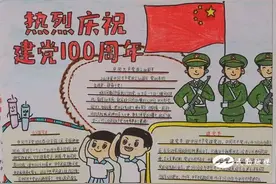 民勤一中举办“铭记光辉历程  传承红色基因” 党史知识手抄报展评活动图片