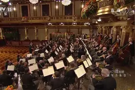 维也纳金色大厅迎来第一次无现场观众的新年音乐会，但音乐家们仍然保留这个传统图片