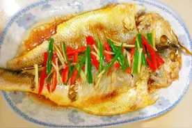 吃不胖的鱼肉菜谱，清蒸黄花鱼，做法简单，美味营养，吃不够图片