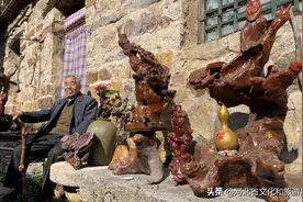 多彩太行山：乡村7旬老汉，让枯树根“活了起来”图片