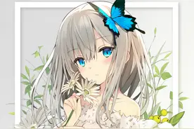 翩翩起舞的蝴蝶，搭配上美少女2333。彻底治愈你的昆虫恐惧症图片