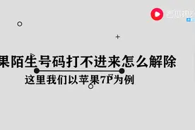 苹果陌生号码打不进来怎么解除图片