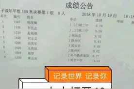 乌龙！中国1中学生比赛5人“破”博尔特世界纪录，7人破10秒大关图片