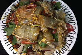 超简单的潮汕生腌虾姑全教程，喜欢海鲜的还不赶紧学起来图片