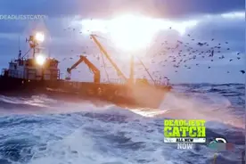 最危险的职业：在台风中捕帝王蟹，8级大风远洋作业随时可能翻船图片