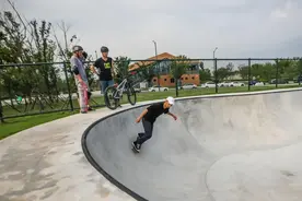 江北这个公园，也可以玩极限运动！图片