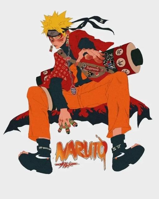 火影鸣人也时髦：九尾装霸气，新护额英姿勃发，机车装炫酷