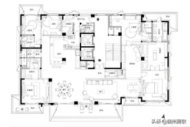 420平，360°采光，层高3.7米！5房6卫大平层长这样图片