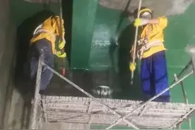 污水池乙烯基防腐施工图片