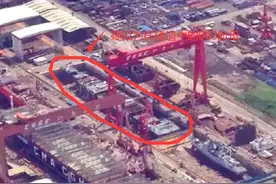 中国弹射航母逐渐成型，或在2021年下水？美：这将是超级航母图片