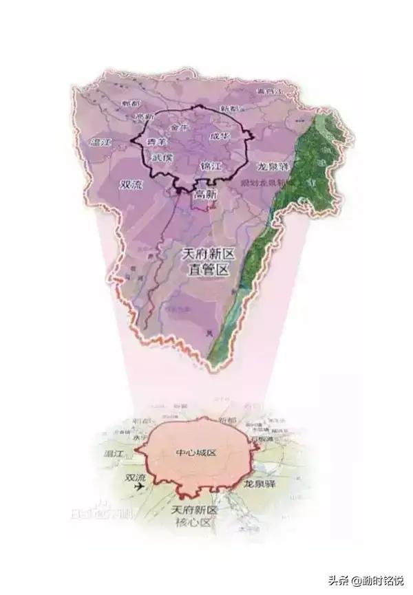 成都的中心城区终于搞清楚了，成都的小伙伴快分享到你的朋友圈