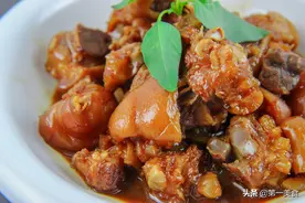 厨师长详细教学红烧猪蹄，软烂入味，口感软糯，满满的胶原蛋白图片