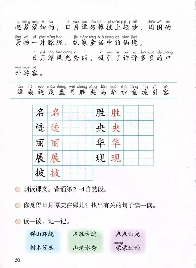 部编版语文二年级上第四单元每课知识点归纳