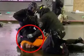 又有美国警察“膝盖锁喉”，同事长记性了！图片