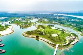 秦汉新城新添打卡地标，渭河湖泊湿地公园即将开园图片