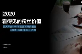 四大平台KOL粉丝分析研究报告—微博·抖音·快手·小红书图片