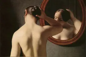 经典画作｜镜子前的女人图片
