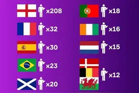 五大联赛球员国籍分布图片