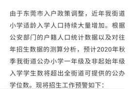 东莞莞城公办学校学位预警背后那些事图片