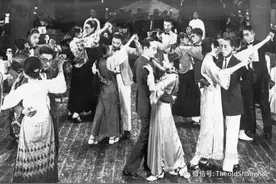 现代娱乐业的兴起，歌舞升平的老上海舞厅图片