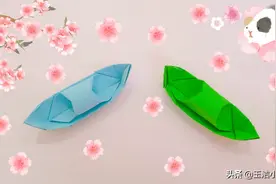 一张纸就可以折一个小船出来，简单又好看图片